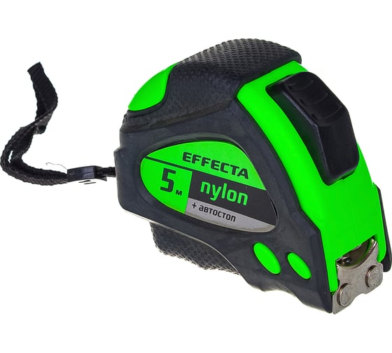 Рулетка 5м/25 мм с магнитом, автостопом, лентой нейлон EFFECTA Nylon 580525