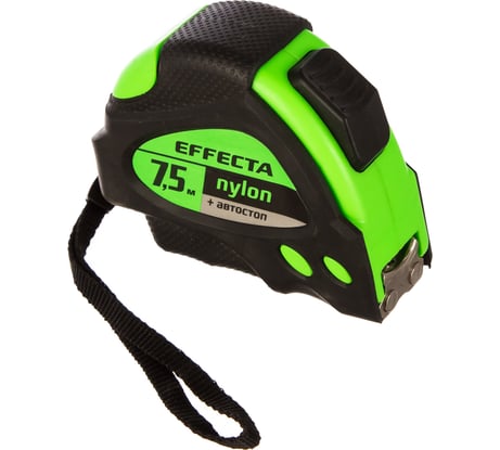 Рулетка 7,5м/25 мм с магнитом, автостопом, лентой нейлон EFFECTA Nylon 587525