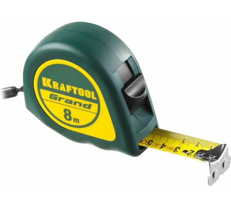 Рулетка KRAFTOOL GRAND 8м/25мм 34022-08-25