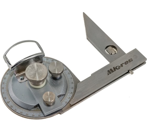 Угломер с нониусом и лупой Micron 0-360 МИК 34187
