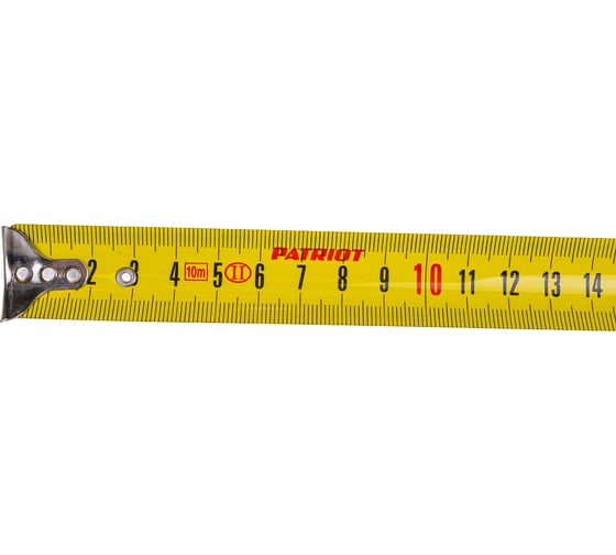 Рулетка, ударопрочный корпус, обрезиненная, 10м PATRIOT MTP-10 350005010