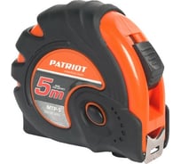 Рулетка, ударопрочный корпус, обрезиненная, 5м PATRIOT MTP-5 350005005