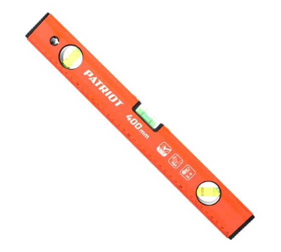 Алюминиевый фрезерованный уровень 400мм PATRIOT LCP-400 350005504