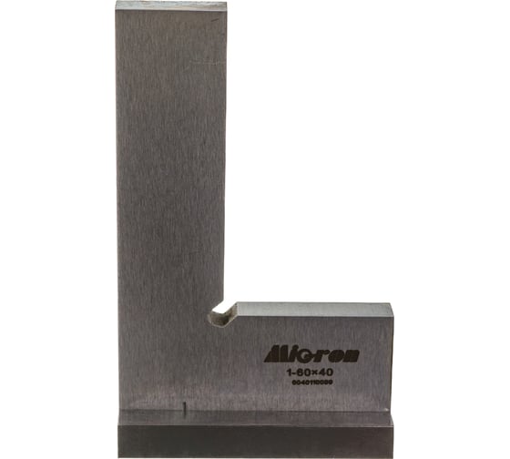 Поверочный угольник Micron УШ 60х40 кл.1 МИК 45693