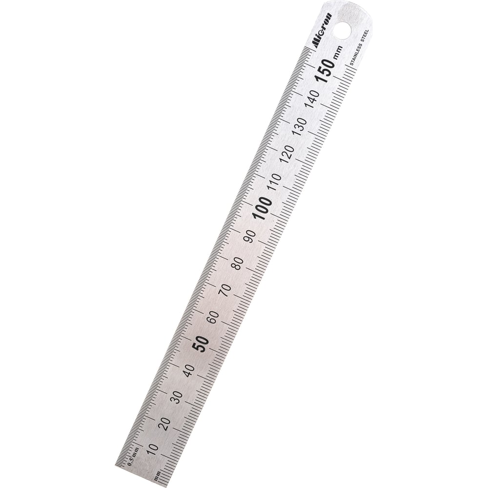 Измерительная металлическая линейка 150х19 Micron МИК 42158 - выгодная ...