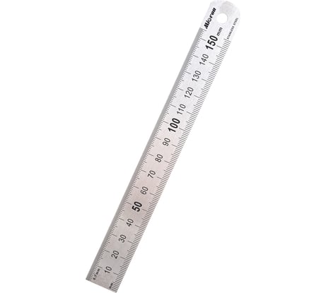 Измерительная металлическая линейка 150х19 Micron МИК 42158