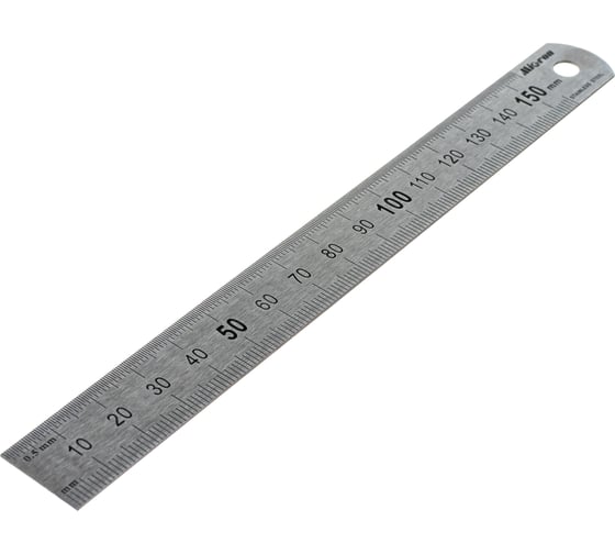 Измерительная металлическая линейка 150х19 Micron МИК 42158