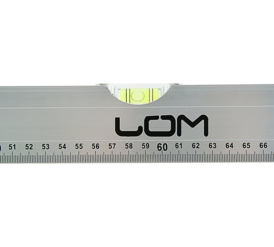 Уровень ЛОМ алюминиевый, 2 глазка, линейка, 1200 мм 2964619