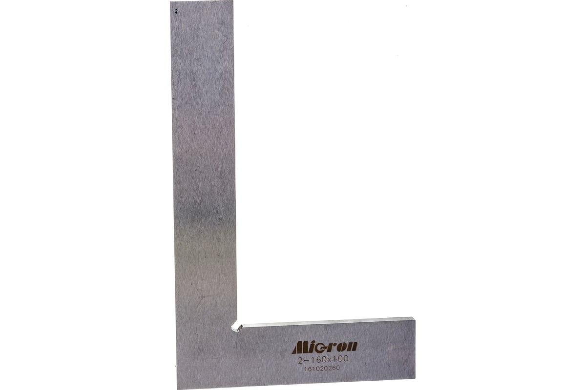 Поверочный угольник Micron УП 160х100 кл.2 МИК 45692 - выгодная цена .