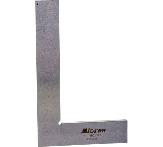 Поверочный угольник Micron УП 160х100 кл.2 МИК 45692