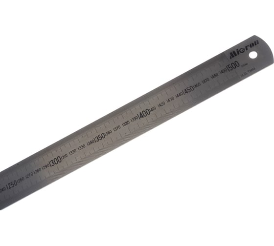 Измерительная металлическая линейка 1500х38х1.5 Micron МИ 123065