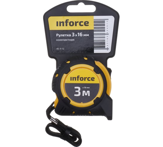 Компактная рулетка Inforce 3Х16 06-11-72