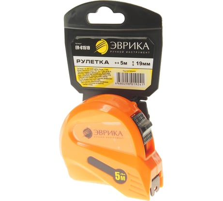 Рулетка Эврика 5м 19мм ORANGE ER-61519 987281