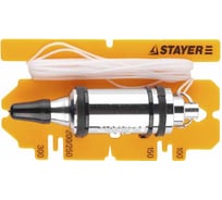 Строительный отвес STAYER PROFI со шнуром, с противоударными ободками, 500 г 06352-50