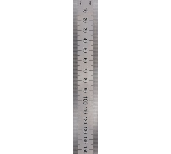 Стальная линейка 300х25х1 мм, шкала 1 мм Kinex (K-MET) 1022