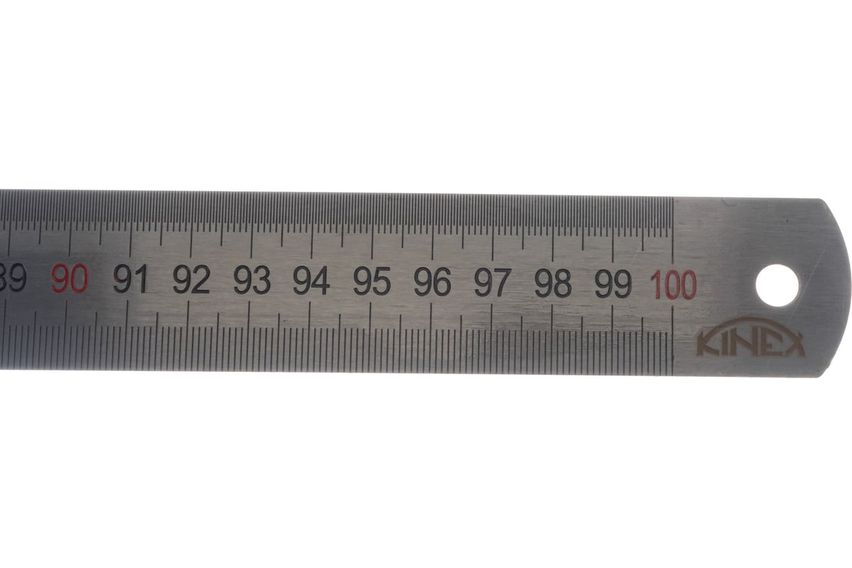  линейка 1000х30х1 мм, цветная шкала 0,5 мм Kinex 1022-02-100 .