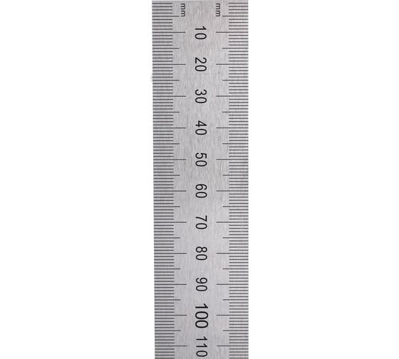 Стальная линейка 500х30х1 мм, шкала 1 мм Kinex (K-MET) 1023