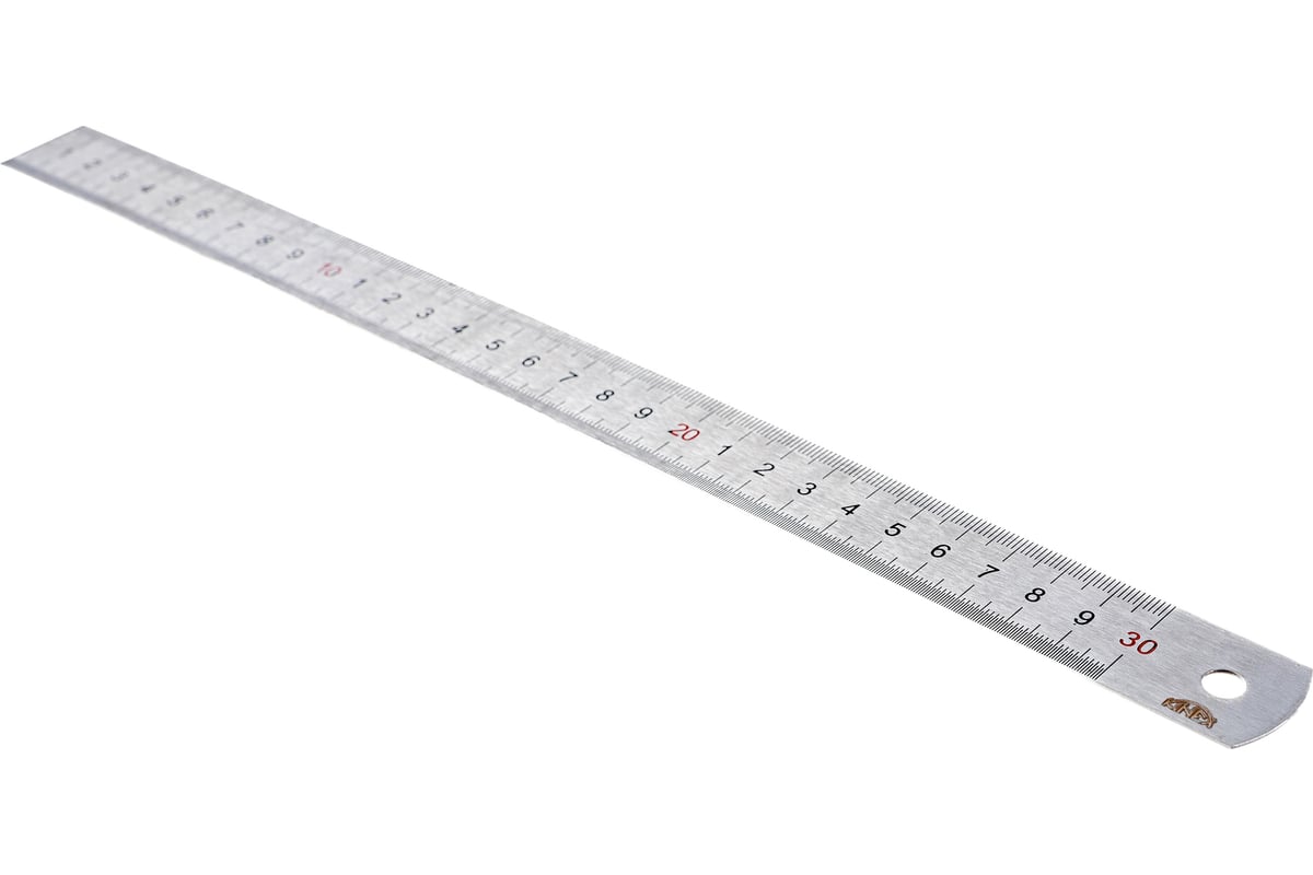 Стальная линейка 300х25х1 мм, цветная шкала 0,5 мм Kinex (K-MET) 1022 ...
