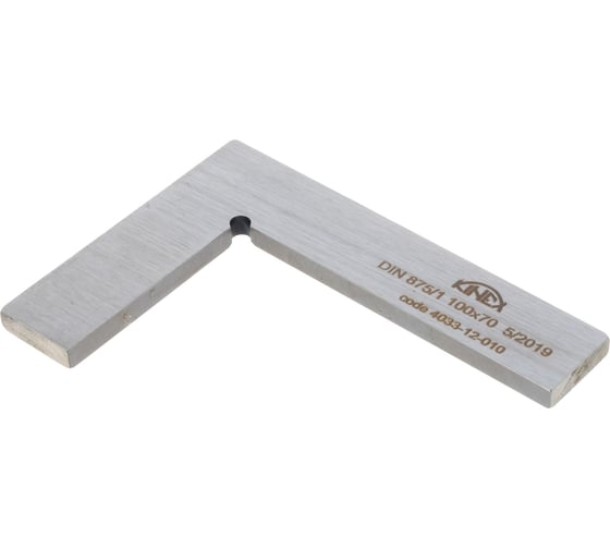 Угольник Kinex (K-MET) поверочный 100х70 мм, Класс 1, Тип УП, DIN875 4033-12-010