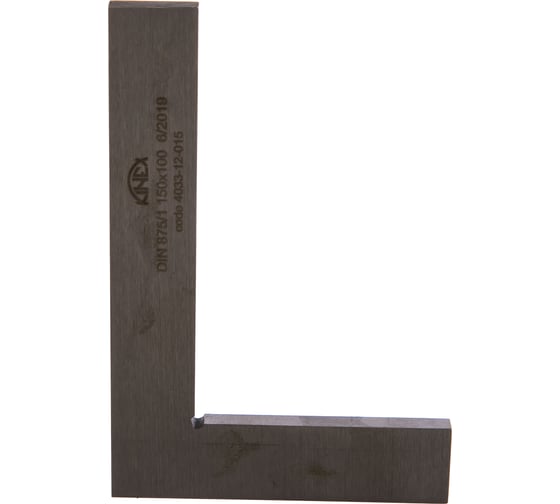 Угольник Kinex (K-MET) поверочный 150х100 мм, Класс 1, Тип УП, DIN875 4033-12-015