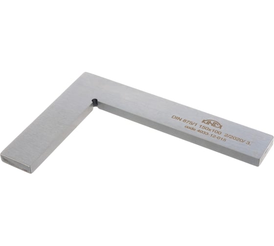 Угольник Kinex (K-MET) поверочный 150х100 мм, Класс 1, Тип УП, DIN875 4033-12-015