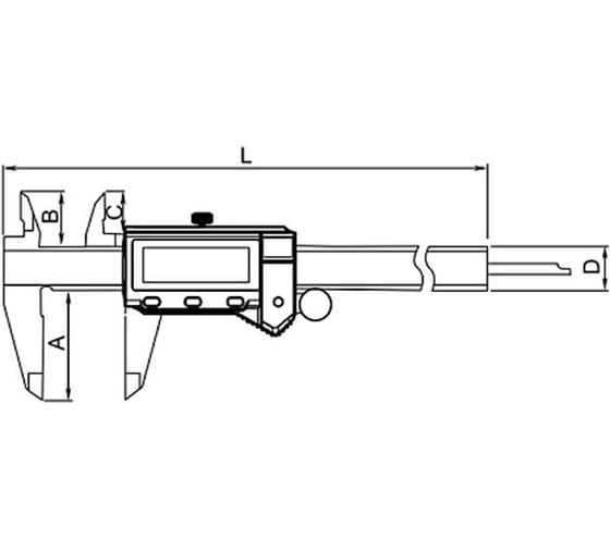 Штангенциркуль Dasqua цифровой IP54 0-300мм/0,01мм (0-12"/0,0005") 2015-1015-A