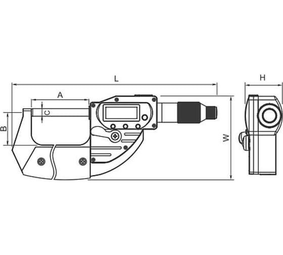 Микрометр Dasqua цифровой IP65 с быстрым микровинтом и Bluetooth 0-25мм/0,001мм, 4610-3105