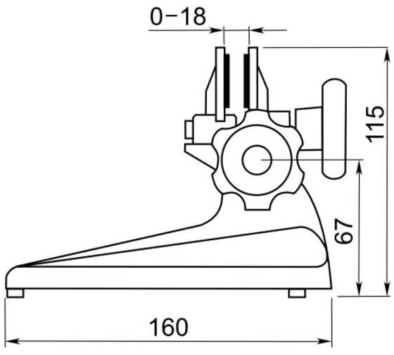 Стойка для микрометров Dasqua до 100мм/4", 7111-1105