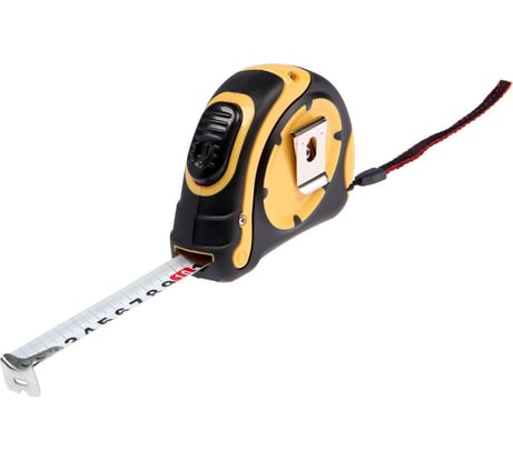 Рулетка ТУНДРА двухкомпонентный корпус, автостоп, 7.5 м х 25 мм 1935522