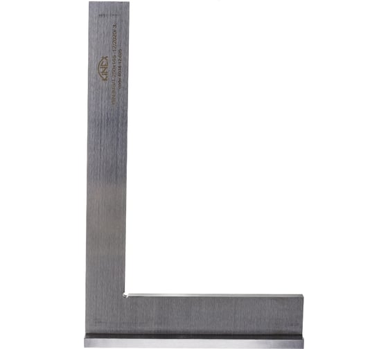 Угольник Kinex (K-MET) поверочный 250х165 мм, Класс 1, Тип УШ, DIN875 4034-12-025 1