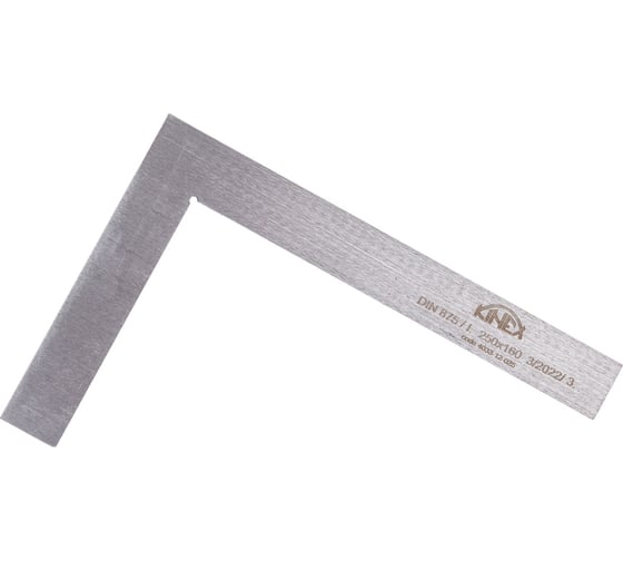 Угольник Kinex (K-MET) поверочный 250х165 мм, Класс 1, Тип УП, DIN875 4033-12-025