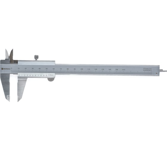 Нониусный штангенциркуль NORGAU ШЦ-1 150 мм, 0,05 мм, с поверкой 040005015/П