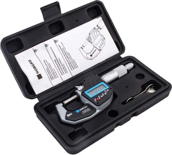 Цифровой микрометр IP65 0-25mm/0,001mm NORGAU 041057025/П