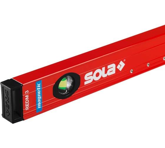 Уровень SOLA RED M 3 80, L=80 см, 3 глазка, точн. 0,3 мм/м 01813101