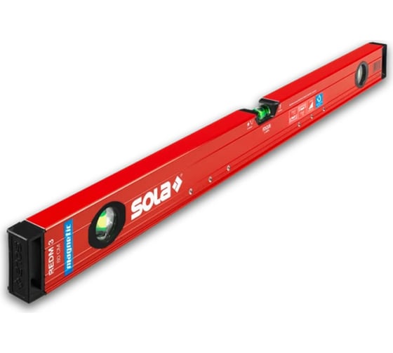 Уровень SOLA RED M 3 100, L=100 см, 3 глазка, точн. 0,3 мм/м 01813301