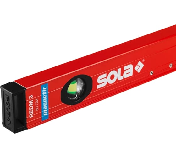 Уровень SOLA RED M 3 60, L=60 см, 3 глазка, точн. 0,3 мм/м 01812801