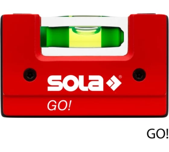 Уровень SOLA компактный GO, 1 глазок, точн. 0,75 мм/м 01620101 1