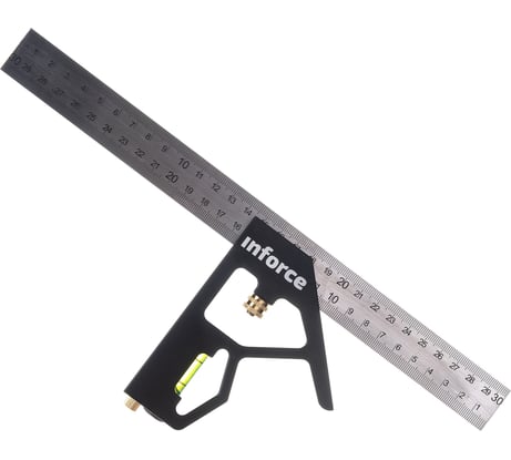 Угольник с уровнем 300 мм Inforce 06-11-67