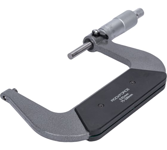 Микрометр Rockforce 75-100мм, 0.01мм, в футляре RF-5096P9100(18244)