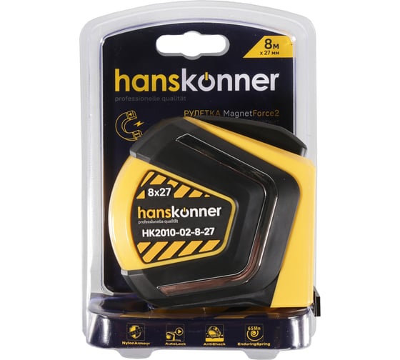 Рулетка Hanskonner 8x27 HK2010-02-8-27