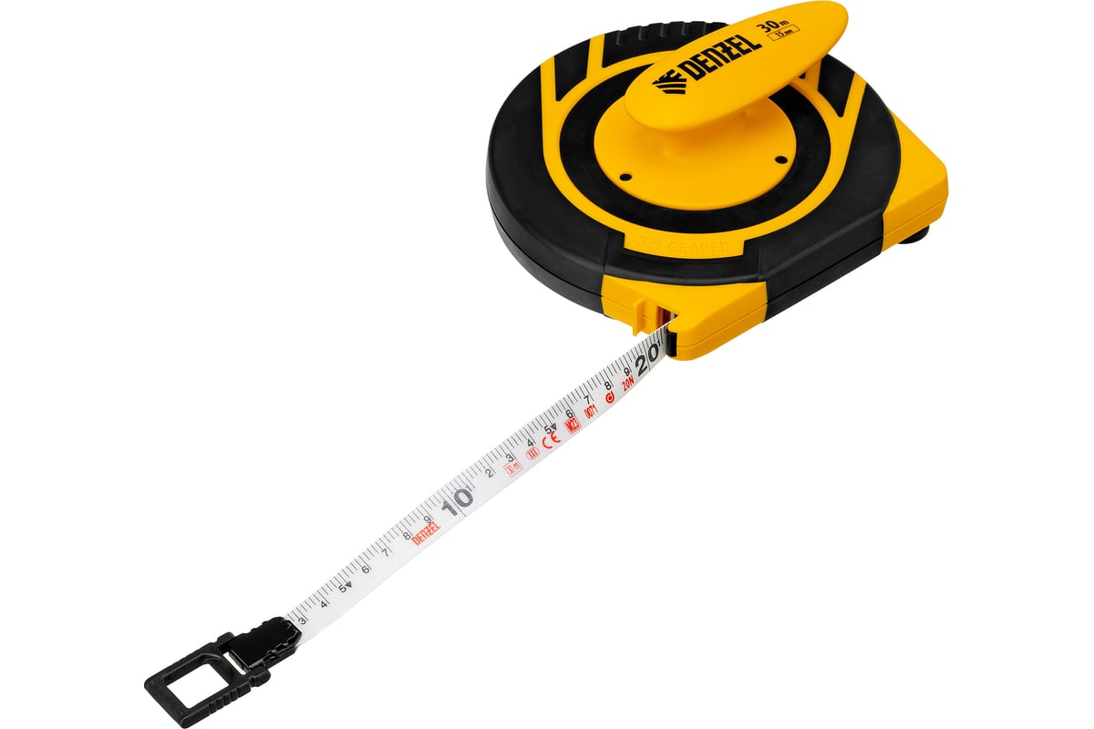 Рулетка Denzel геодезическая 30 м х 15 мм, закрытый корпус ...