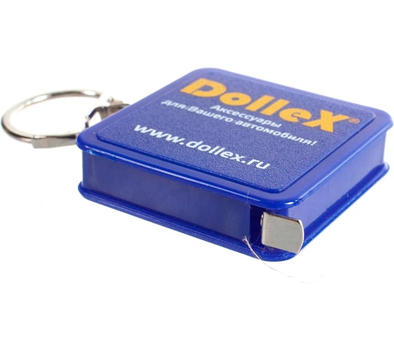 Рулетка DolleX 1 м, брелок с кольцом для ключей RUL-01