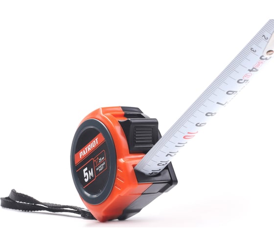 Рулетка Patriot MTP-5-19, ABS-корпус, 5м19 мм 350005019