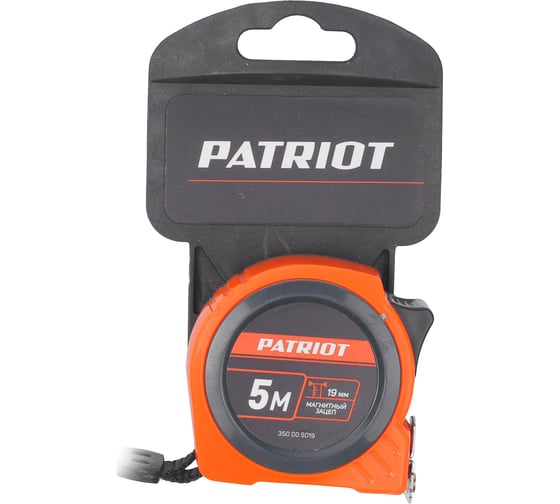 Рулетка Patriot MTP-5-19, ABS-корпус, 5м19 мм 350005019