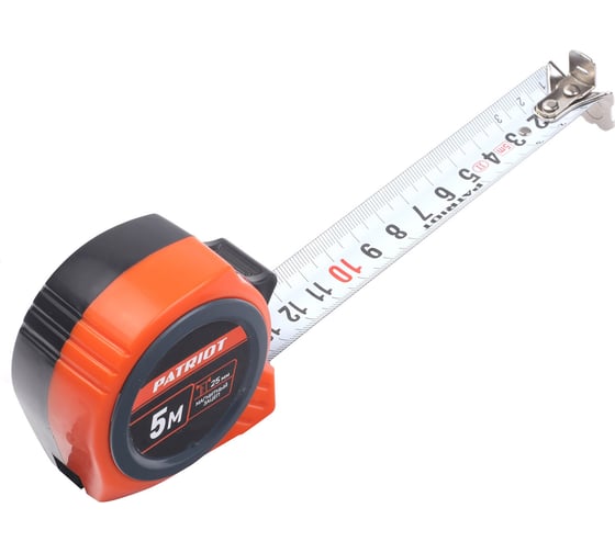 Рулетка Patriot MTP-5-19, ABS-корпус, 5м19 мм 350005019