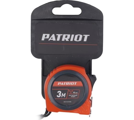 Рулетка Patriot MTP-3-16, ABS-корпус, 3м16 мм 350005016