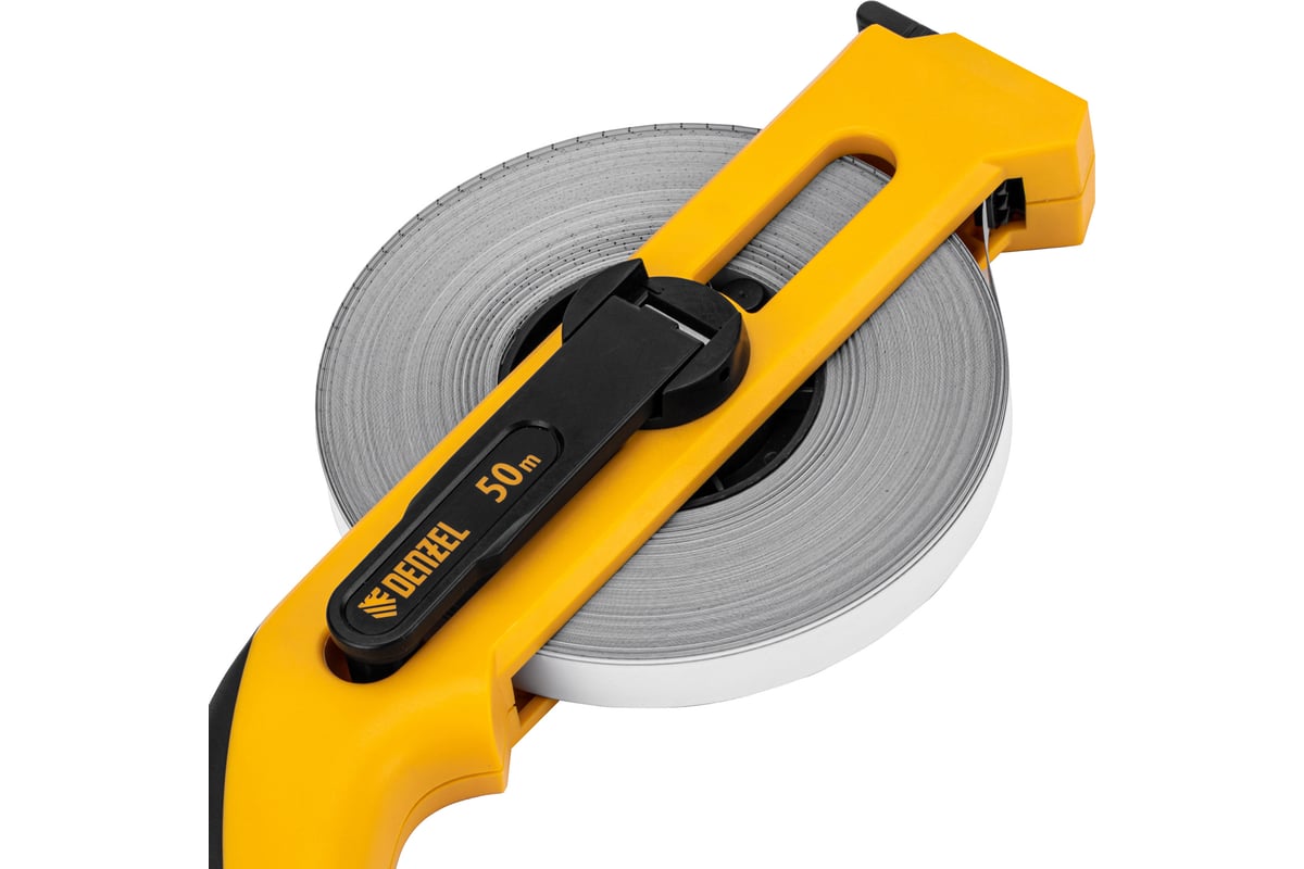Рулетка Denzel геодезическая 50 м х 13 мм, открытый корпус ...