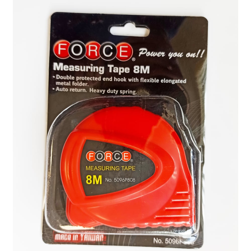Рулетка 8 метров FORCE 5096P808 - выгодная цена, отзывы, характеристики ...