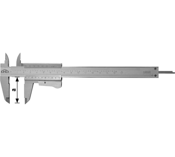 Штангенциркуль Kinex (K-MET) 150/40 мм, 0,05 мм, кнопочный фикс. 6000-4 1