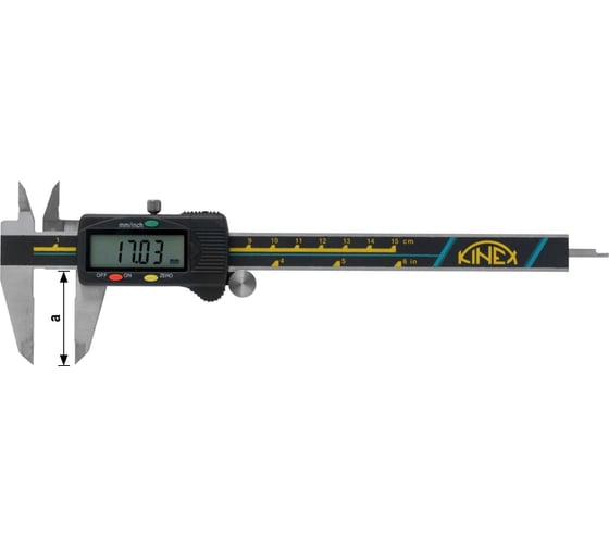 Электронный штангенциркуль Kinex 200/50 мм, 0.01 мм 6040-02-200